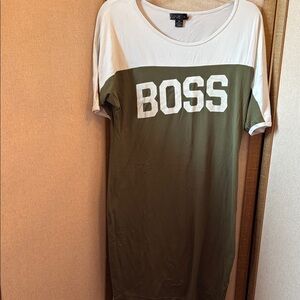Junior Love boss T-Shirt dress xl